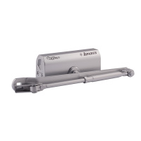Доводчик дверной НОРА-М 440 ISPARUS до 140 кг серебро
