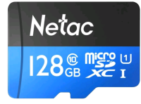 Карта памяти MicroSD 128GB Netac P500 Standart Class 10 UHS-I + SD адаптер