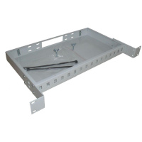 Кросс оптический  ШКО-С-1U-16SC (сплош. пан.) 1U с панелью на 16 SC/Duplex LC адаптера